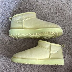 UGG Women's Yellow Classic Mini Boots